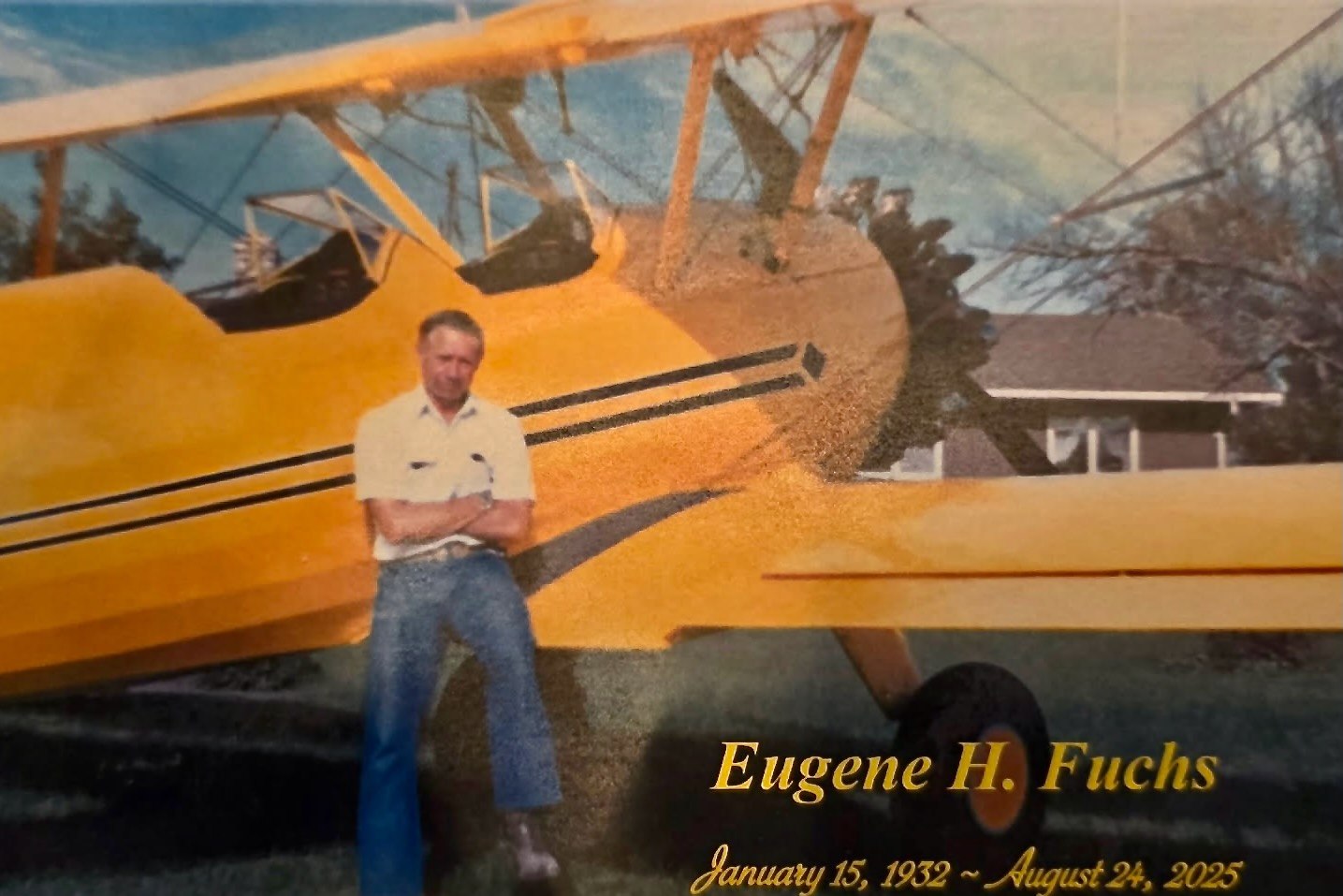 Gene Fuchs and his Stearman